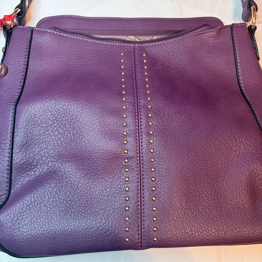 Montana West Elegant Plum Purple Shoulder Bag - Picture 8 of 10